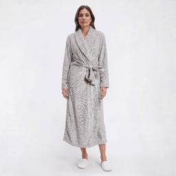 Womens Jasmine Rose Long Sleeve 48 Paisley Wrap Robe