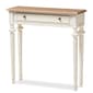 Baxton Studio Marquetterie Wood Two-Tone Console Table - image 3