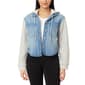 Juniors Wallflower Dreamer Hooded Denim Jacket - image 2