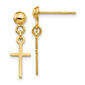 Gold Classics&#40;tm&#41; 14kt. Gold Cross Dangle Earrings - image 1
