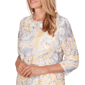 Womens Alfred Dunner Al Fresco Paisley Embellished Blouse - image 5