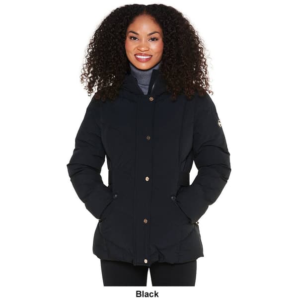 Womens Michael Kors Short Puffer Jacket w/Back Logo