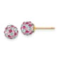 Gold Classics(tm) Multi 6mm Crystal Stud Earrings - image 1