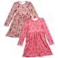Girls (7-12) Emma & Elsa 2pk. Deer & Floral Butterfly Dresses - image 2