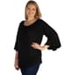 Plus Size 24/7 Comfort Apparel 3/4 Bell Sleeve Loose Fit Tunic - image 3