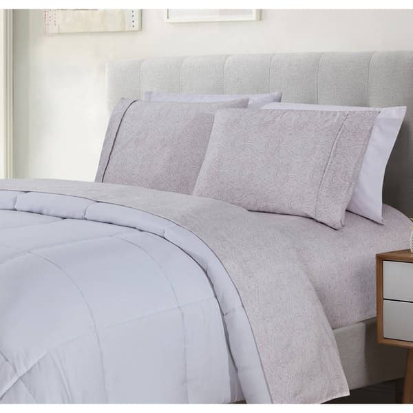 Bibb Home Egyptian Luxury 1800TC Paisley 4pc. Sheet Set