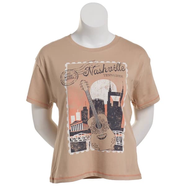 Juniors Attitude Not Included Nashville Stamp Graphic Tee