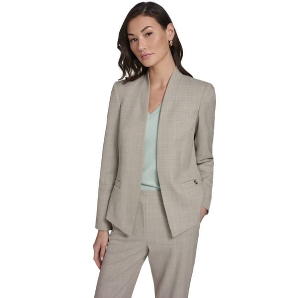 Womens Tommy Hilfiger Open Front Plaid Blazer - image 