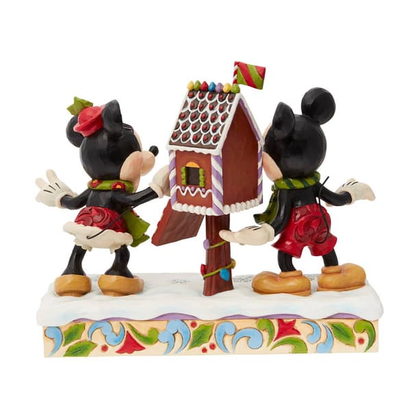 Jim Shore Disney Traditions Mickey & Minnie Christmas Figurine