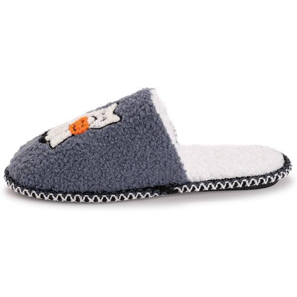 Womens MUK LUKS® Punch Needle Scuff Ghost Cat Slip On Slippers