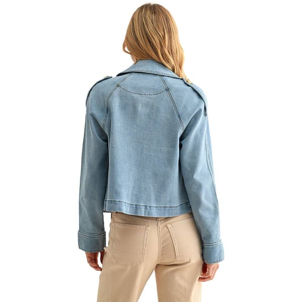 Womens CITY BLUES Cropped Denim Jacket