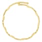 Athra Gold over Brass Oval Bead Stations & Crystal Coil Bracelet - image 2