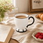 Sango Splash of Cheers Black & White Coffee Mugs - Set of 14 - image 9