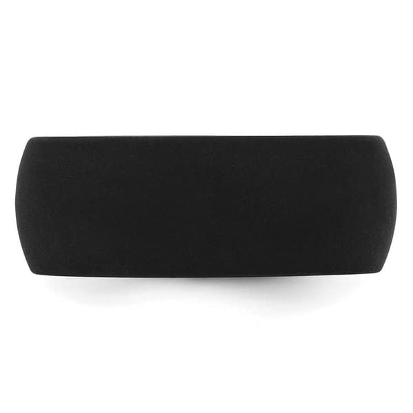 Mens Gentlemen''s Classics™ Black Silicone 8.7mm Wedding Band