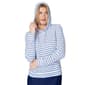 Womens Free Country Stripe Pullover Hooded Sunshirt - image 3