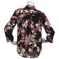 Womens AK Anne Klein 3/4 Sleeve Floral Button Front Blouse - image 2