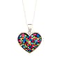 Silver Plated Brass Multi Confetti Crystal Pendant - image 1