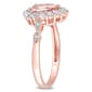 Gemstone Classics&#8482; 10kt. Rose Gold Teardrop Halo Ring - image 3