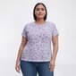 Plus Size Preswick & Moore® Short Sleeve Toile Floral Tee - image 3