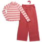 Girls (7-12) Btween(R) Striped Top & Wide Leg Ribbed Pants - image 1