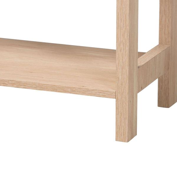 Baxton Studio Sebille Light Brown Wood 2-Drawer Console Table