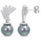 Gemstone Classics&#40;tm&#41; Black Tahitian Pearl Drop Earrings - image 1
