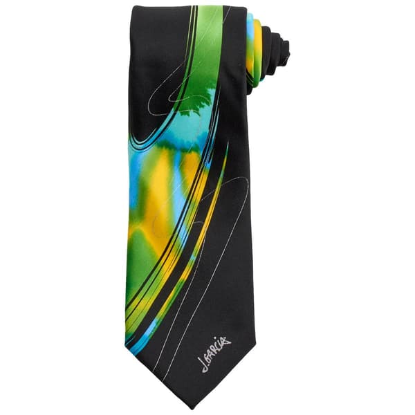 Mens Jerry Garcia Urban Cat Ghost Tie - image 