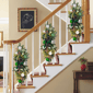 Puleo International Pre-Lit Adorned Green & White Banister Swag - image 2