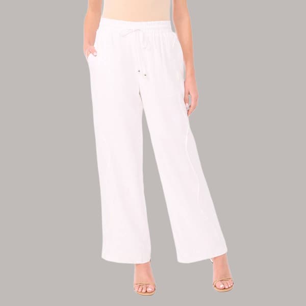 Womens Cece Elastic Tie Waste Wavy Tapered Pants - image 