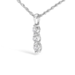 Haus of Brilliance Lab Grown Diamond 3-Stone Pendant Necklace - image 3