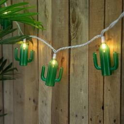 Northlight Seasonal 6ft. Green Cactus Patio Light Set