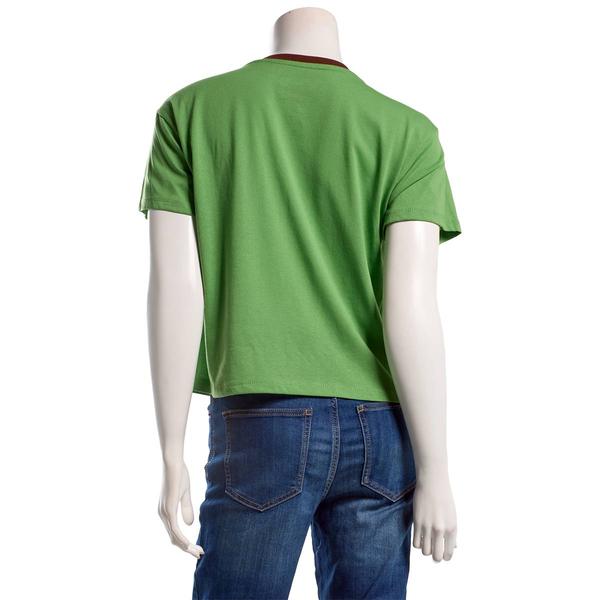 Juniors Freeze Mickey 28 Contrast Skimmer Tee