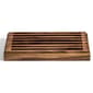 Kalmar Home Acacia Wood 3-in-1 Crumb Catcher, Tray, and Trivet - image 1