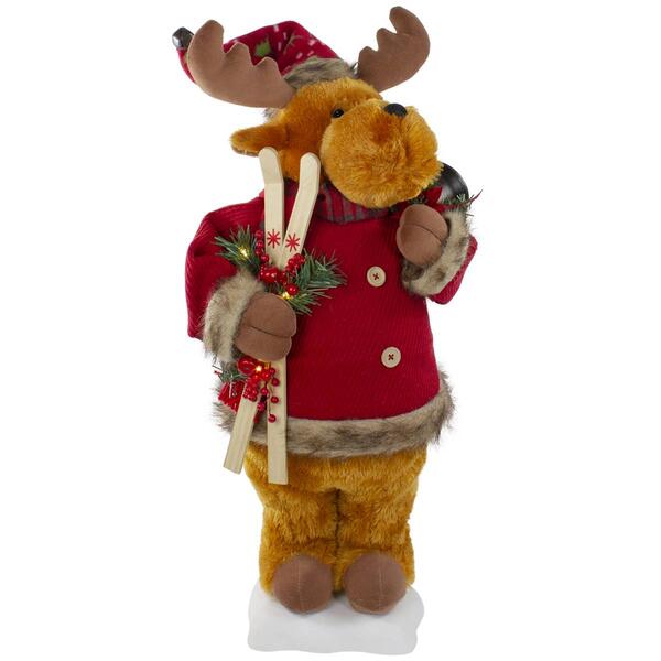 Northlight Seasonal 24in. Animated Musical Moose Christmas Figure - image 