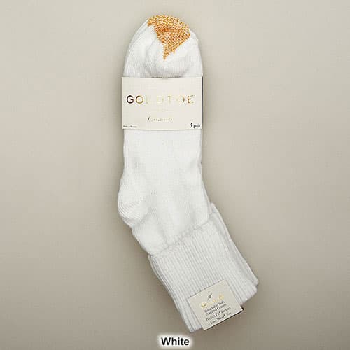 Womens Gold Toe&#174; 3pk. Bermuda Turn Cuff Socks