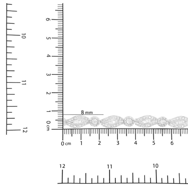 Haus of Brilliance Sterling Silver Double Leaf Bracelet