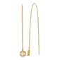 Gold Classics(tm)14kt. Polished Box Chain Threader Earrings - image 1