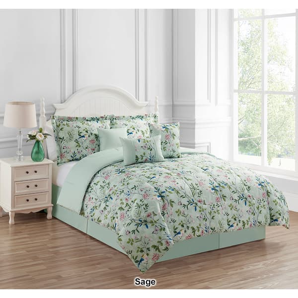 Ashley Cooper&#8482; Meadow Bird Reversible 7pc. Comforter Set