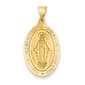 Unisex Gold Classics(tm) Yellow Gold Mary Oval Pendant - image 1