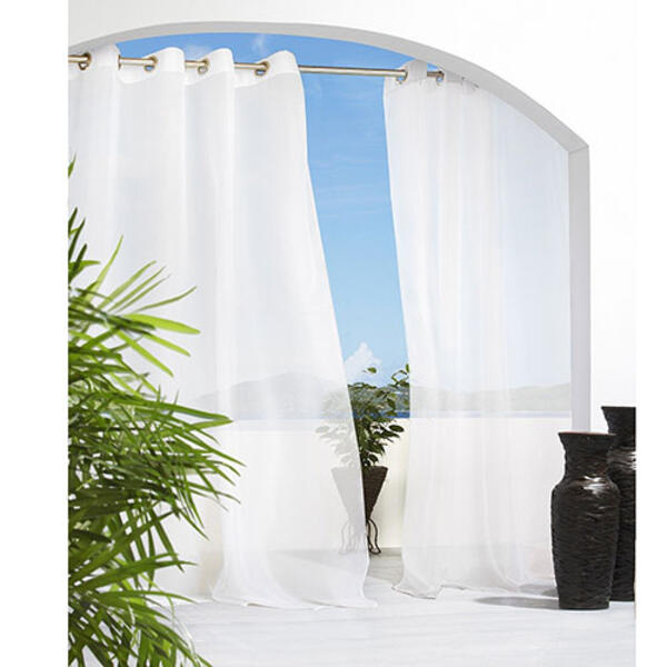 Escape Grommet Curtain Panel - White - image 