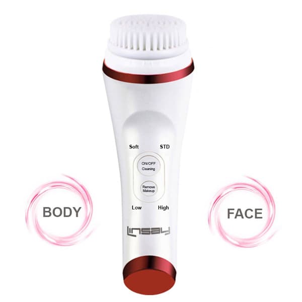 Linsay Ultrasonic Facial & Body Cleansing Brush Bundle