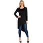 Womens 24/7 Comfort Apparel Long Sleeve Asymmetric Hem Tunic - image 1