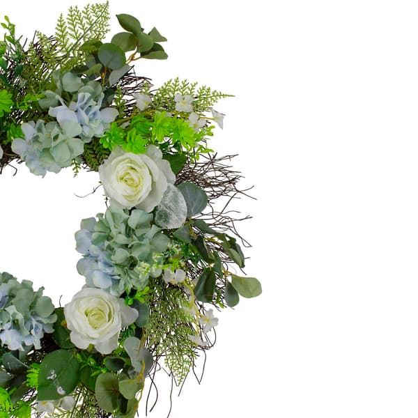Northlight Seasonal Artificial Hydrangea & Geranium Spring Wreath