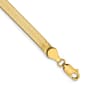 Unisex Gold Classics&#8482; 10kt. 4.0mm 7in. Herringbone Chain Bracelet - image 3
