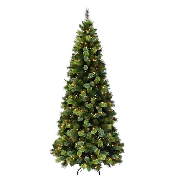 Puleo International 6.5ft. Pre-Lit Artificial Fir Christmas Tree