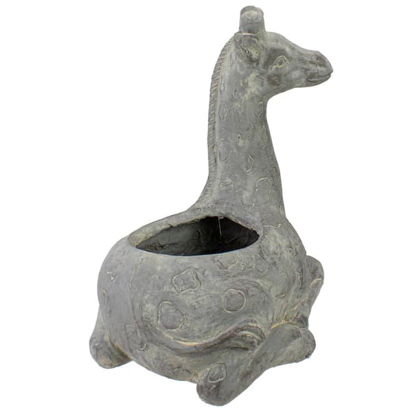 Northlight Seasonal 16in. Seated Giraffe Outdoor Garden Planter