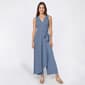 Womens Connected Apparel Sleeveless Surplice Drape Wrap Jumpsuit - image 1