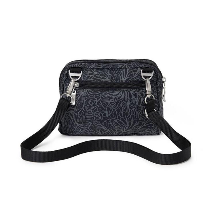 Baggallini Legacy Triple Zip Convertible Floral Crossbody