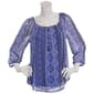 Juniors A. Byer 3/4 Sleeve Mesh Blouse - image 2