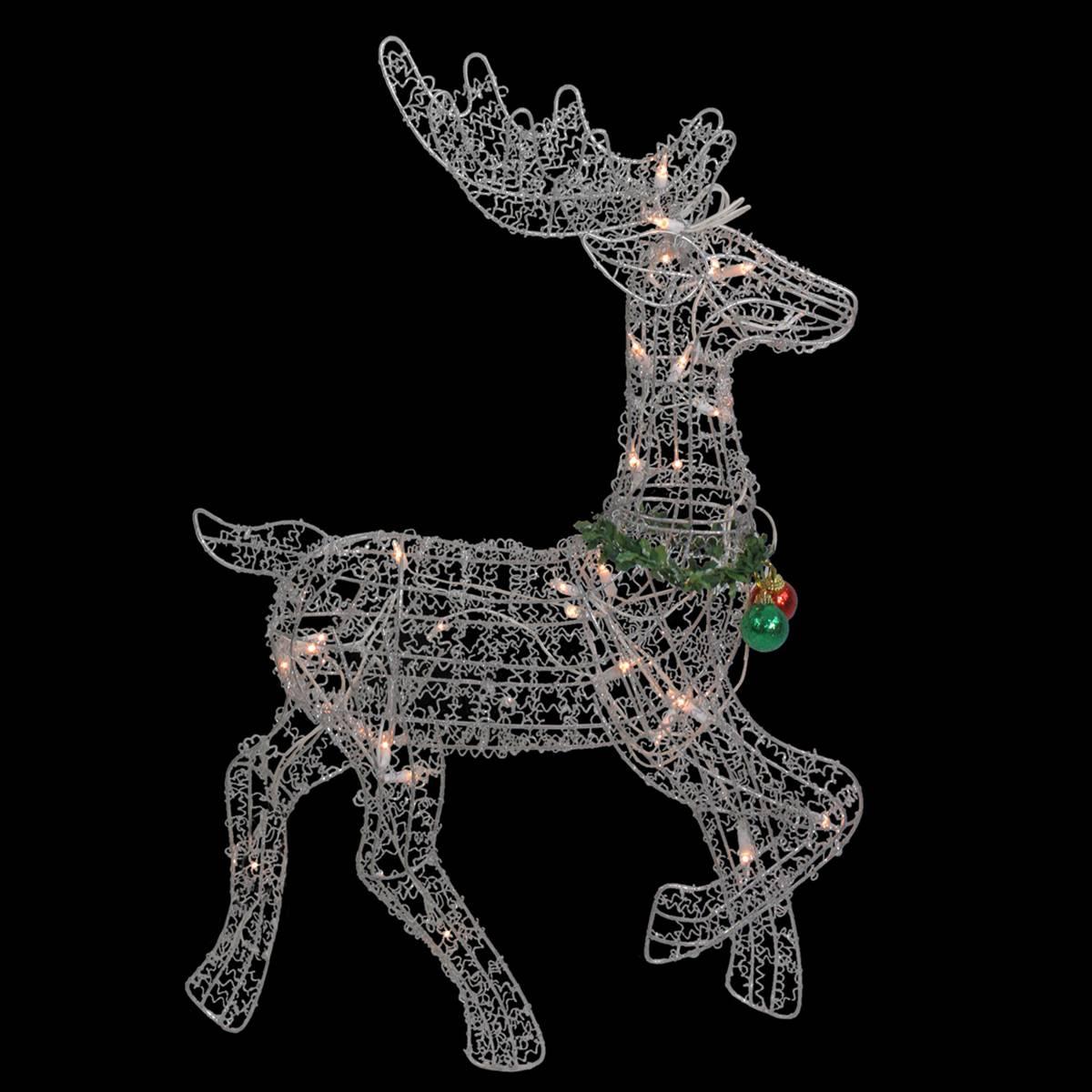 Open Video Modal for Northlight Lighted Prancing Reindeer Christmas Outdoor Decor